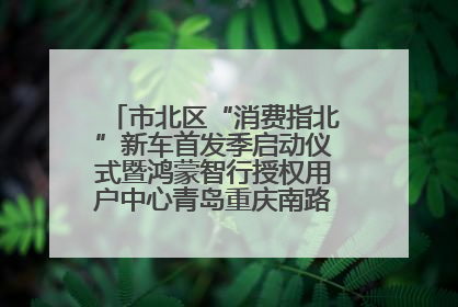 市北区“消费指北”新车首发季启动仪式暨鸿蒙智行授权用户中心青岛重庆南路开业盛典成功举办