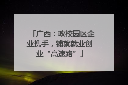 广西：政校园区企业携手，铺就就业创业“高速路”