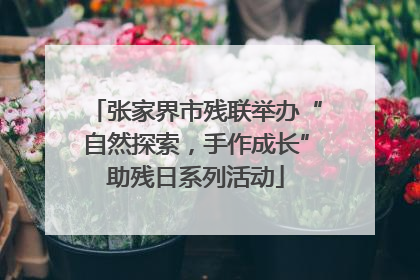 张家界市残联举办“自然探索，手作成长”助残日系列活动