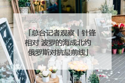 总台记者观察丨针锋相对 波罗的海成北约俄罗斯对抗最前线