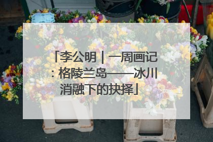 李公明｜一周画记：格陵兰岛——冰川消融下的抉择