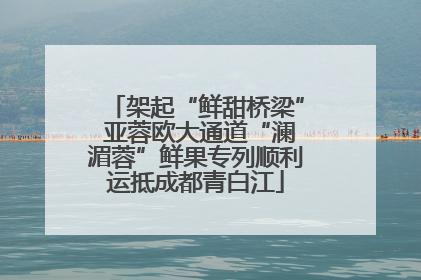 架起“鲜甜桥梁” 亚蓉欧大通道“澜湄蓉”鲜果专列顺利运抵成都青白江