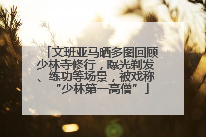 文班亚马晒多图回顾少林寺修行，曝光剃发、练功等场景，被戏称“少林第一高僧”