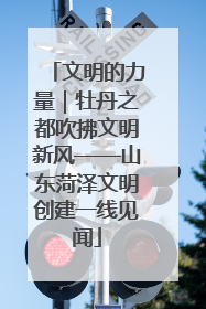 文明的力量｜牡丹之都吹拂文明新风——山东菏泽文明创建一线见闻