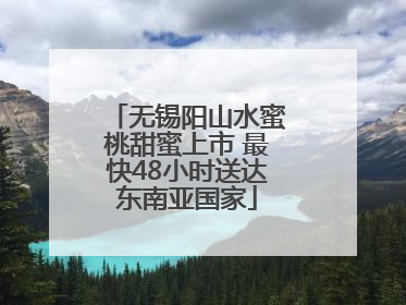 无锡阳山水蜜桃甜蜜上市 最快48小时送达东南亚国家