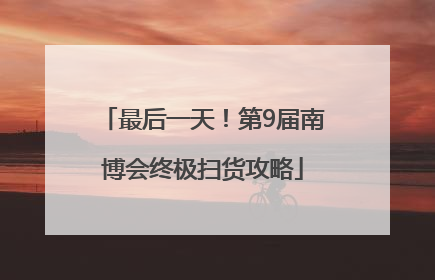 最后一天！第9届南博会终极扫货攻略