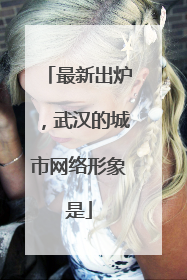 最新出炉，武汉的城市网络形象是