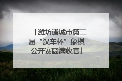 潍坊诸城市第二届“汉车杯”象棋公开赛圆满收官