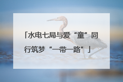 水电七局与爱“童”同行筑梦“一带一路”