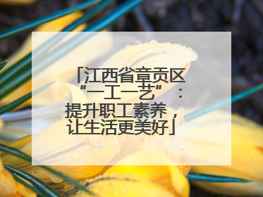 江西省章贡区“一工一艺”：提升职工素养，让生活更美好