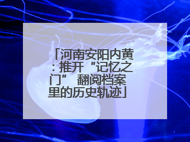 河南安阳内黄：推开“记忆之门” 翻阅档案里的历史轨迹