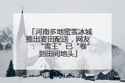 河南多地蜜雪冰城推出麦田配送，网友：“雪王”已“卷”到田间地头