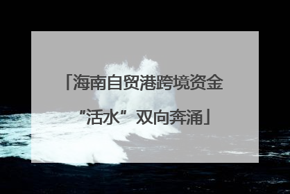 海南自贸港跨境资金“活水”双向奔涌