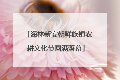 海林新安朝鲜族镇农耕文化节圆满落幕