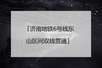 济南地铁6号线东山区间双线贯通