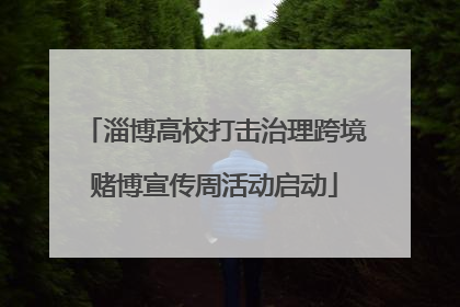 淄博高校打击治理跨境赌博宣传周活动启动