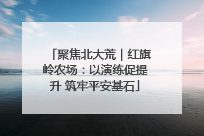 聚焦北大荒｜红旗岭农场：以演练促提升 筑牢平安基石