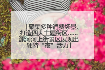 聚集多种消费场景、打造四大主题街区……漯河河上街景区展现出独特“夜”活力