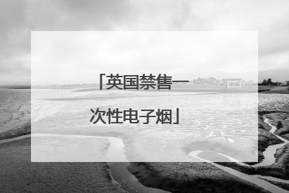 英国禁售一次性电子烟