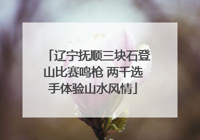 辽宁抚顺三块石登山比赛鸣枪 两千选手体验山水风情