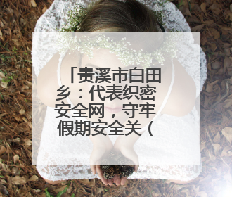 贵溪市白田乡：代表织密安全网，守牢假期安全关（图）