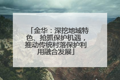 金华：深挖地域特色、抢抓保护机遇，推动传统村落保护利用融合发展