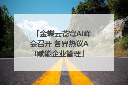 金蝶云苍穹AI峰会召开 各界热议AI赋能企业管理