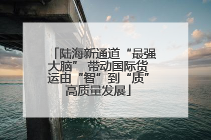 陆海新通道“最强大脑” 带动国际货运由“智”到“质”高质量发展