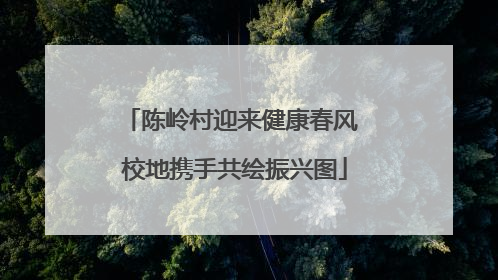 陈岭村迎来健康春风 校地携手共绘振兴图