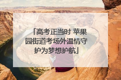 高考正当时 苹果园街道考场外温情守护为梦想护航