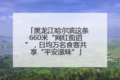 黑龙江哈尔滨这条660米“网红街道”，日均万名食客共享“平安滋味”