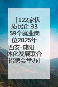 122家优质民企 3359个就业岗位2025年西安-咸阳一体化发展联合招聘会举办