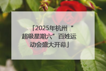 2025年杭州“超级星期六”百姓运动会盛大开幕