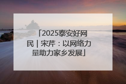 2025泰安好网民｜宋芹：以网络力量助力家乡发展