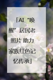 AI“唤醒”居民老照片 助力家族红色记忆传承