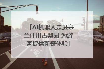 AI机器人走进皋兰什川古梨园 为游客提供新奇体验